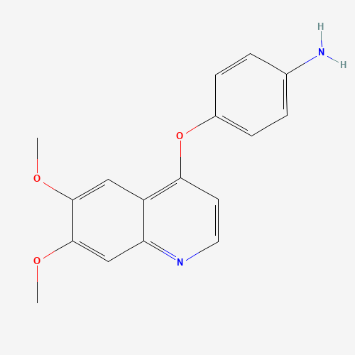 190728-25-7 4-(6,7-dimethoxyquinolin-4-yl)oxyaniline chemical structure