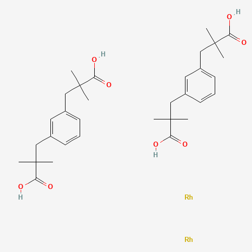 819050-89-0 Bis[rhodium(α,α,α′,α′-tetramethyl-1,3-benzenedipropionic acid)] chemical structure