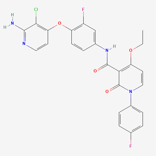 1025720-94-8 N-[4-(2-amino-3-chloropyridin-4-yl)oxy-3-fluorophenyl]-4-ethoxy-1-(4-fluorophenyl)-2-oxopyridine-3-carboxamide chemical structure