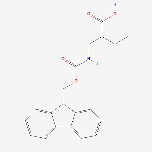 180181-95-7 2-({[(9H-fluoren-9-ylmethoxy)carbonyl]amino}methyl)butanoic acid chemical structure