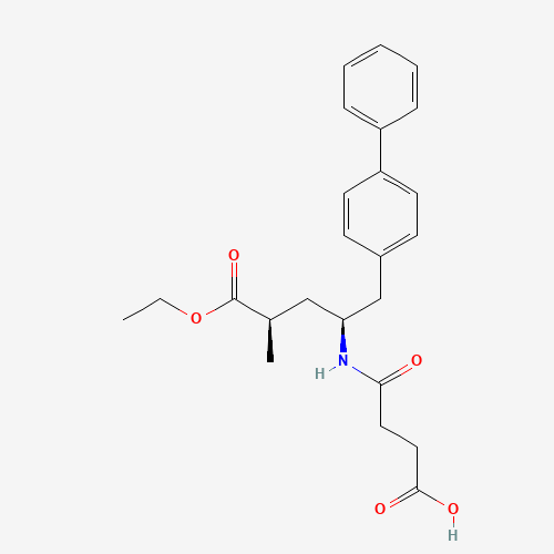 149709-62-6 4-[[(2S,4R)-5-ethoxy-4-methyl-5-oxo-1-(4-phenylphenyl)pentan-2-yl]amino]-4-oxobutanoic acid chemical structure