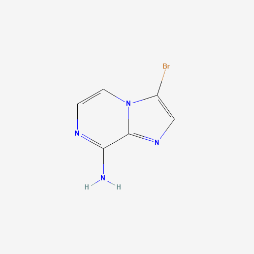 117718-92-0 3-bromoimidazo[1,2-a]pyrazin-8-amine chemical structure