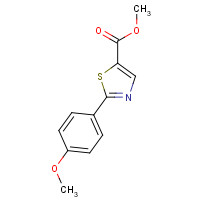 61335-95-3 methyl 2-(4-methoxyphenyl)-1,3-thiazole-5-carboxylate chemical structure