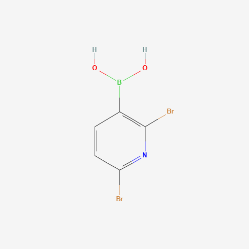 1256355-52-8 (2,6-dibromopyridin-3-yl)boronic acid chemical structure