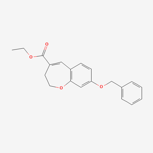 805250-09-3 ethyl 8-phenylmethoxy-2,3-dihydro-1-benzoxepine-4-carboxylate chemical structure