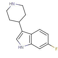 76315-55-4 6-fluoro-3-piperidin-4-yl-1H-indole chemical structure