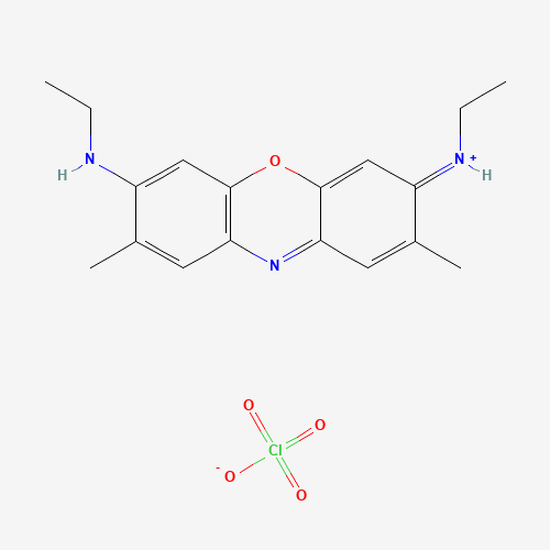 41830-81-3 N-ethyl-7-ethylimino-2,8-dimethylphenoxazin-3-amine;perchloric acid chemical structure