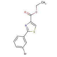 786654-97-5 ethyl 2-(3-bromophenyl)-1,3-thiazole-4-carboxylate chemical structure