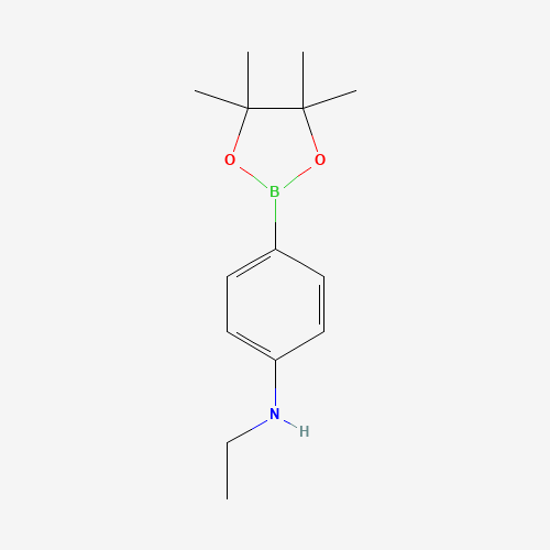 1235451-55-4 N-ethyl-4-(4,4,5,5-tetramethyl-1,3,2-dioxaborolan-2-yl)aniline chemical structure