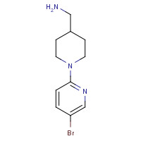 1093395-78-8 [1-(5-bromopyridin-2-yl)piperidin-4-yl]methanamine chemical structure