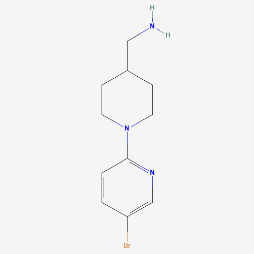 1093395-78-8 [1-(5-bromopyridin-2-yl)piperidin-4-yl]methanamine chemical structure