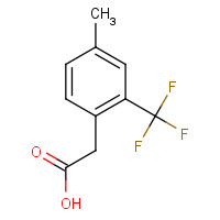 1000522-62-2 2-[4-methyl-2-(trifluoromethyl)phenyl]acetic acid chemical structure