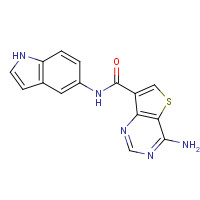 1527517-47-0 4-amino-N-(1H-indol-5-yl)thieno[3,2-d]pyrimidine-7-carboxamide chemical structure