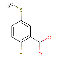 57318-98-6 2-fluoro-5-methylsulfanylbenzoic acid chemical structure