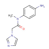 652139-65-6 N-(4-aminophenyl)-2-imidazol-1-yl-N-methylacetamide chemical structure