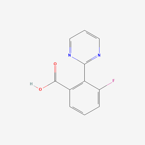 1293285-04-7 3-fluoro-2-pyrimidin-2-ylbenzoic acid chemical structure