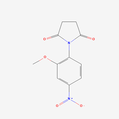 403810-62-8 1-(2-methoxy-4-nitrophenyl)pyrrolidine-2,5-dione chemical structure
