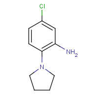 59504-29-9 5-chloro-2-pyrrolidin-1-ylaniline chemical structure