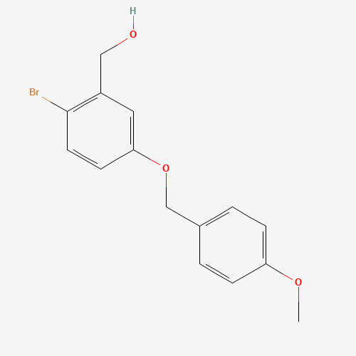 950505-62-1 [2-bromo-5-[(4-methoxyphenyl)methoxy]phenyl]methanol chemical structure