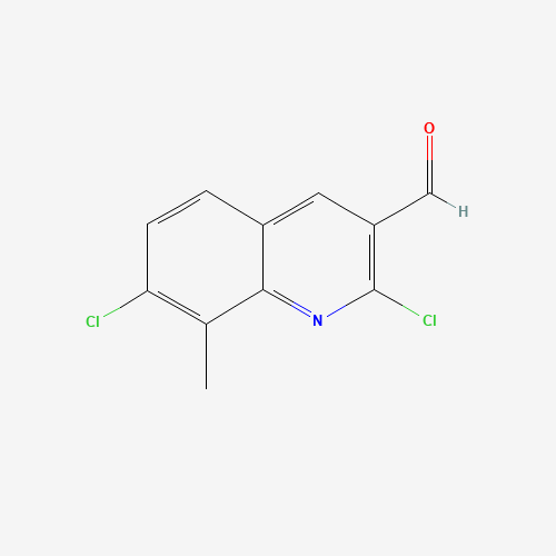 131923-69-8 2,7-dichloro-8-methylquinoline-3-carbaldehyde chemical structure