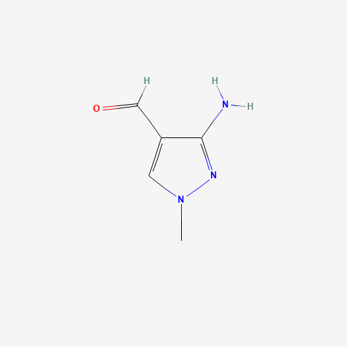 886851-66-7 3-amino-1-methylpyrazole-4-carbaldehyde chemical structure