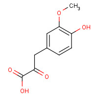 1081-71-6 3-(4-hydroxy-3-methoxyphenyl)-2-oxopropanoic acid chemical structure
