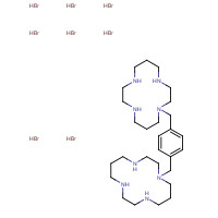 155148-32-6 1-[[4-(1,4,8,11-tetrazacyclotetradec-1-ylmethyl)phenyl]methyl]-1,4,8,11-tetrazacyclotetradecane;octahydrobromide chemical structure