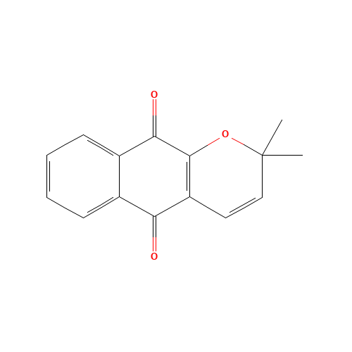 15297-92-4 2,2-dimethylbenzo[g]chromene-5,10-dione chemical structure