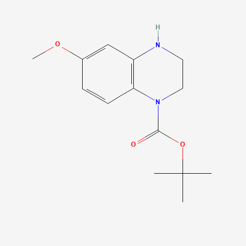887590-30-9 tert-butyl 6-methoxy-3,4-dihydro-2H-quinoxaline-1-carboxylate chemical structure