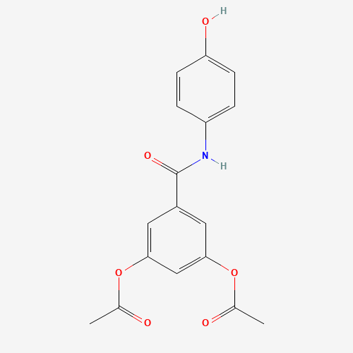 890978-08-2 [3-acetyloxy-5-[(4-hydroxyphenyl)carbamoyl]phenyl] acetate chemical structure