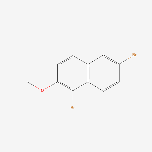 66996-59-6 1,6-dibromo-2-methoxynaphthalene chemical structure