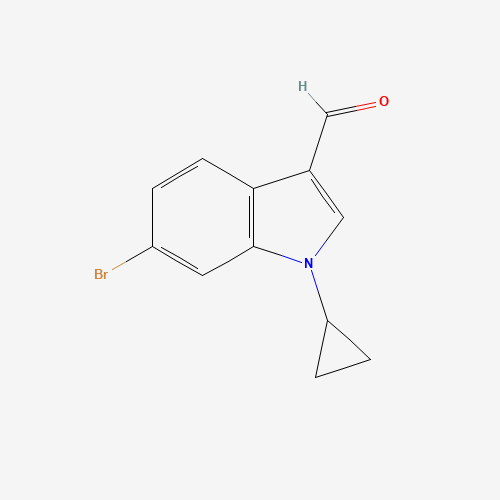 1350762-48-9 6-bromo-1-cyclopropylindole-3-carbaldehyde chemical structure