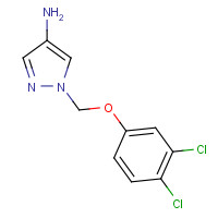 1006315-93-0 1-[(3,4-dichlorophenoxy)methyl]pyrazol-4-amine chemical structure
