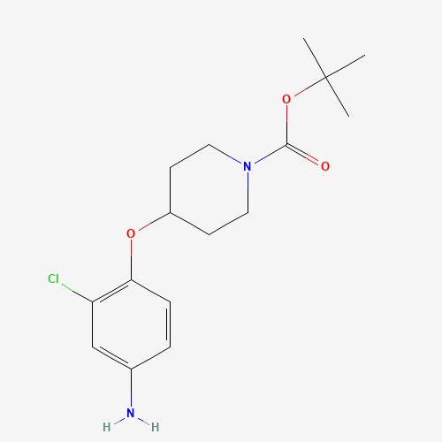 337519-87-6 tert-butyl 4-(4-amino-2-chlorophenoxy)piperidine-1-carboxylate chemical structure