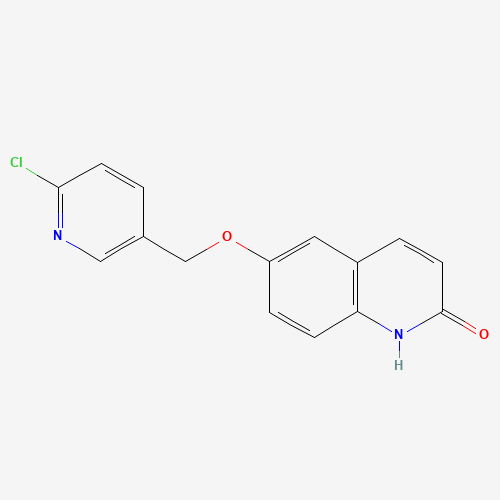 1428558-14-8 6-[(6-chloropyridin-3-yl)methoxy]-1H-quinolin-2-one chemical structure