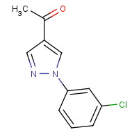 925142-81-0 1-[1-(3-chlorophenyl)pyrazol-4-yl]ethanone chemical structure