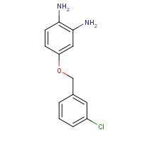 1043424-73-2 4-[(3-chlorophenyl)methoxy]benzene-1,2-diamine chemical structure
