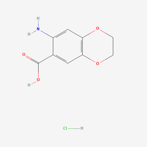 857020-56-5 6-amino-2,3-dihydro-1,4-benzodioxine-7-carboxylic acid;hydrochloride chemical structure