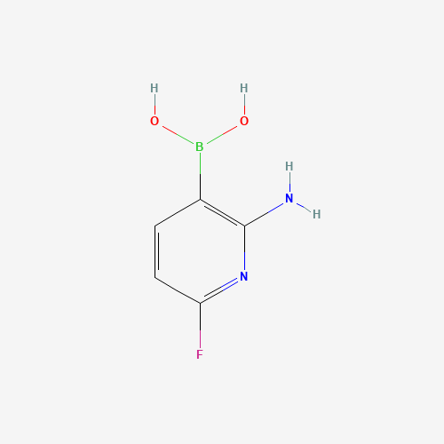 1225227-87-1 (2-amino-6-fluoropyridin-3-yl)boronic acid chemical structure