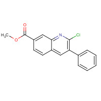 1383849-48-6 methyl 2-chloro-3-phenylquinoline-7-carboxylate chemical structure