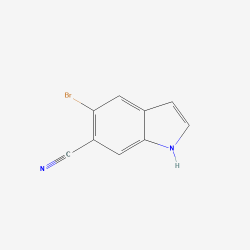 1467060-13-4 5-bromo-1H-indole-6-carbonitrile chemical structure