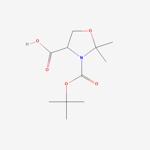 301155-28-2 2,2-dimethyl-3-[(2-methylpropan-2-yl)oxycarbonyl]-1,3-oxazolidine-4-carboxylic acid chemical structure