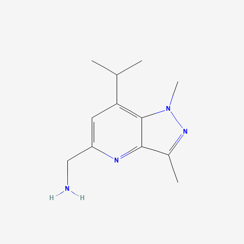 1285387-70-3 (1,3-dimethyl-7-propan-2-ylpyrazolo[4,3-b]pyridin-5-yl)methanamine chemical structure
