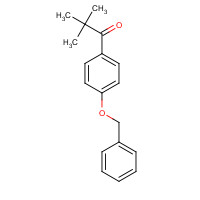 114666-03-4 2,2-dimethyl-1-(4-phenylmethoxyphenyl)propan-1-one chemical structure