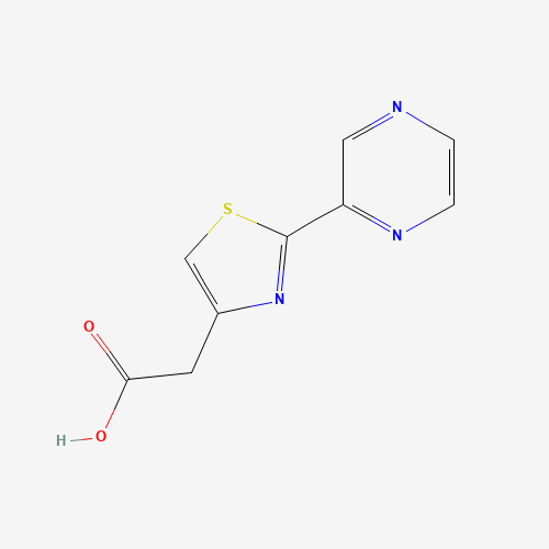 256529-20-1 2-(2-pyrazin-2-yl-1,3-thiazol-4-yl)acetic acid chemical structure