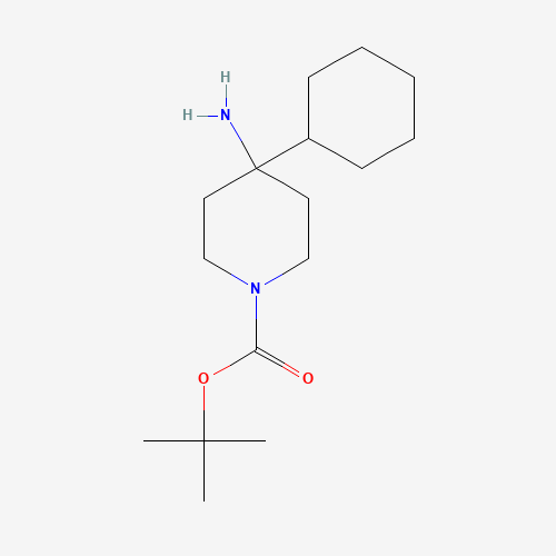 363192-66-9 tert-butyl 4-amino-4-cyclohexylpiperidine-1-carboxylate chemical structure