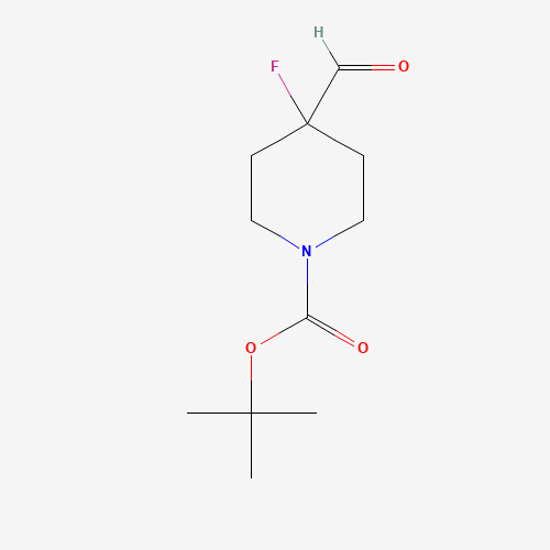 614731-09-8 tert-butyl 4-fluoro-4-formylpiperidine-1-carboxylate chemical structure