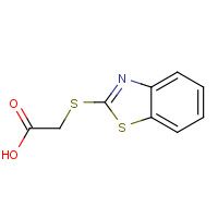 6295-57-4 2-(1,3-benzothiazol-2-ylsulfanyl)acetic acid chemical structure