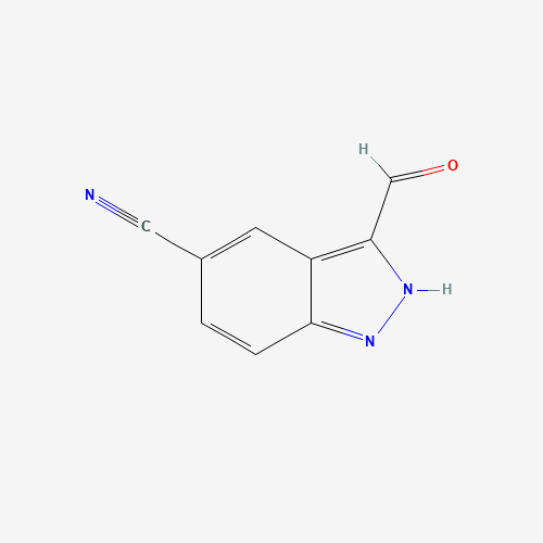 518987-75-2 3-formyl-2H-indazole-5-carbonitrile chemical structure