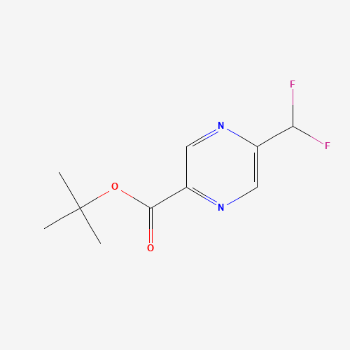 1174321-09-5 tert-butyl 5-(difluoromethyl)pyrazine-2-carboxylate chemical structure